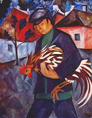 Boy with a Rooster