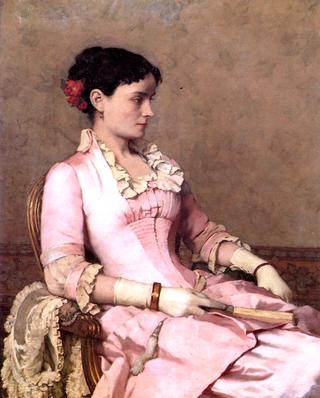 Portrait of a Woman in Pink