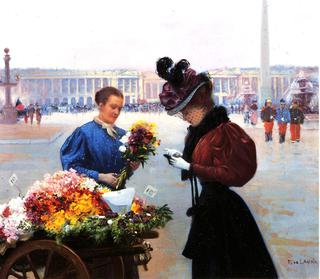Flower Merchant, Place de la Concorde, Paris