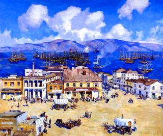 The Arrival of the 'Oregon' at San Francisco