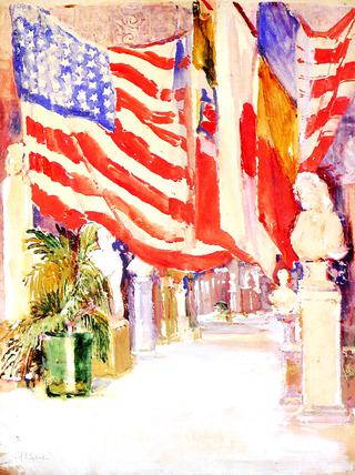 Flags at the Art Museum, Cincinnati, Ohio