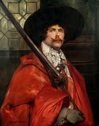 A Cavalier Holding a Musket