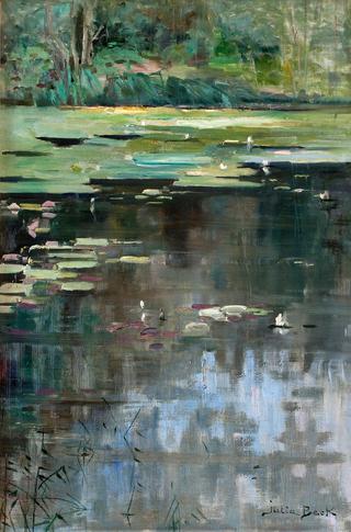 River Landscape with Water Lilies