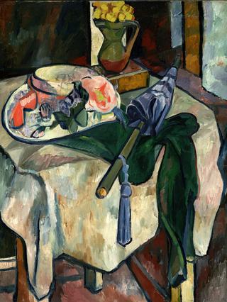 Still Life with Hat and Umbrella