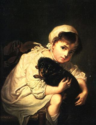 Girl with Dog