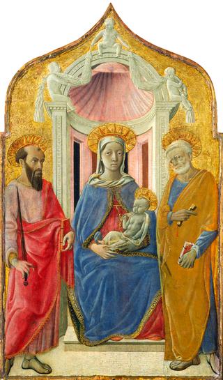 Madonna and Child Enthroned with Saints Peter and Paul