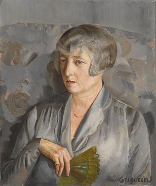 Portrait of Madame Barthelemy with a Green Fan