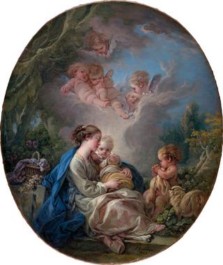 Virgin and Child with the Young Saint John the Baptist and Angels