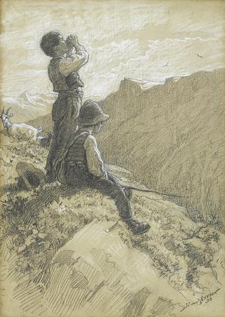 Shepherd Boys On A Mountain