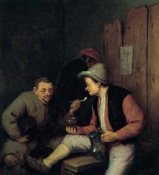 Peasants Smoking and Drinking in a Tavern