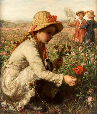 Children Gathering Flowers