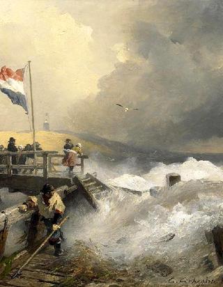 Storm at the Dutch Coast