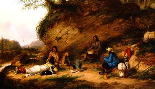 Indian Encampment at Big Rock