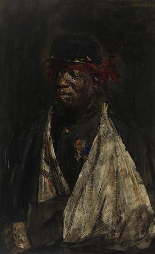 Portrait of the Wounded KNIL-soldier Kees Pop