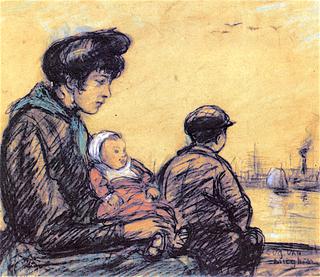 Augustine with Little Eugeen at the Scheldt