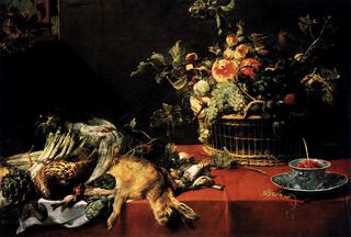 Still Life with Fruit Basket and Game