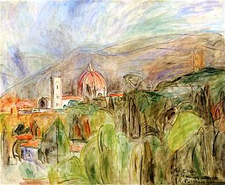 View over Florence (unfinished)