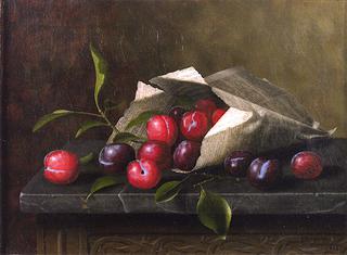 Plums on a Table