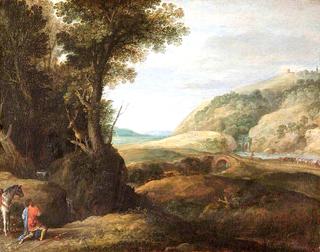 Landscape with Saint Eustace and the Stag