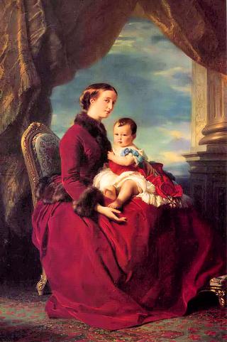 The Empress Eugénie Holding Louis Napoleon
