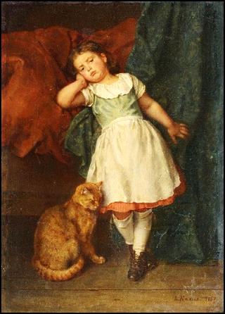 Girl with Cat