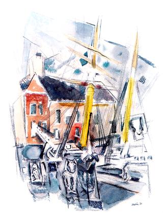 Stonington, Maine, Harbor Scene