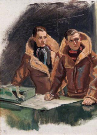 Flying Officer Badcock and Flight Lieutenant Anderson