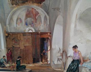 Nomads in an Abandoned Church, Languedoc