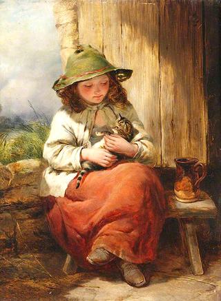 Child with Kitten