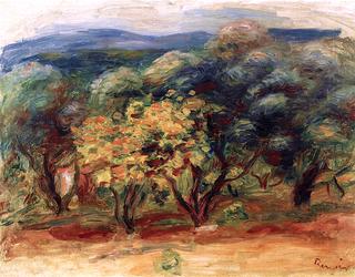 Landscape with Yellow Tree