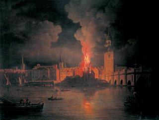 伦敦桥的自来水厂着火了，1779年