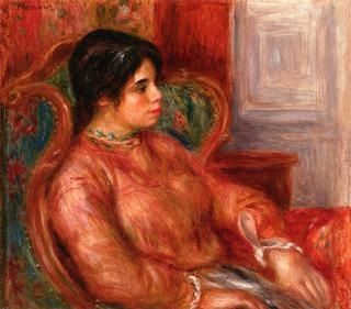 Woman with Green Chair