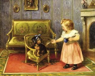 Girl with a Dog