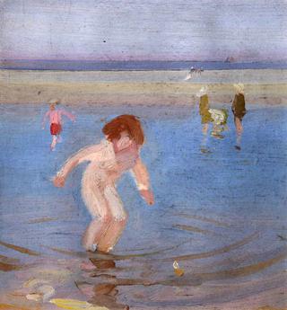 Children Bathing (study)