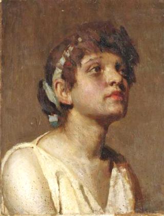 Young Woman with a Crown of Laurel