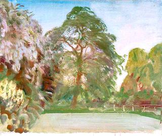 A Parkland Scene with Trees