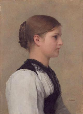 Half-length Portrait of a Girl in Traditional Berner Costume