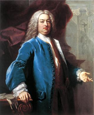 Portrait of a Gentleman in Blue Jacket