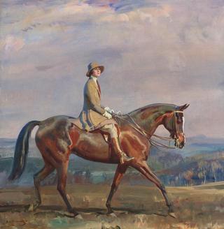 Portrait of Mrs. Margaretta Park Frew Riding