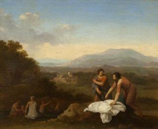 A Classical Landscape with Women Bathing