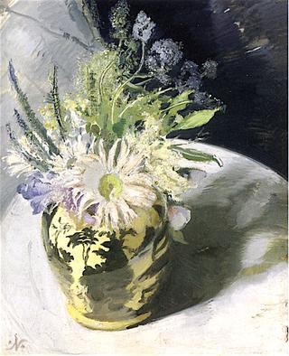 Flowers in a Lustre Jug