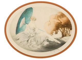 Woman Reclining with Parasol