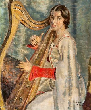 Singer with a Clàrsach (Gaelic Harp)