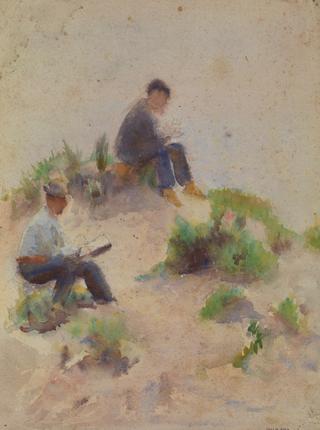 Two Men Sketching