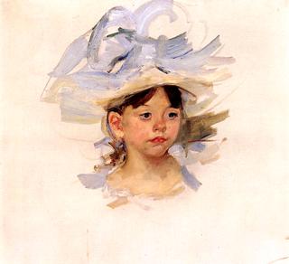 Sketch of 'Ellen Mary Cassatt in a Big Blue Hat'