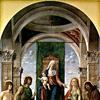 圣徒塞巴斯蒂安、施洗约翰和抹大拉的马利亚所坐的童女