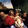 托伦蒂诺圣人哲罗姆和尼古拉斯的圣母和圣子