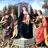 圣母子与圣徒施洗约翰，彼得，多米尼克，抹大拉的马利亚