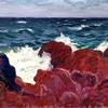 红岩与大海