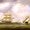 英国皇家海军“战火”号50门火炮运送阿什伯顿勋爵前往美国执行特别任务，击败了D